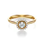 Pierścionek zaręczynowy z diamentami